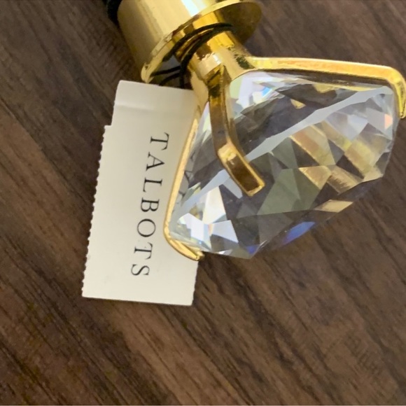 Talbots crystal wine stopper in gold - Picture 6 of 6